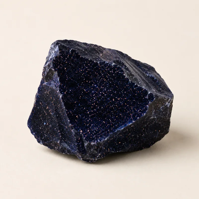 Yıldız Taşı (Goldstone) ham taş görünümü